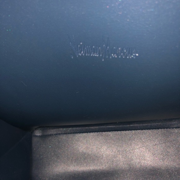 Neiman Marcus || Blue Shoulder Tote Bag Purse - Picture 5 of 7